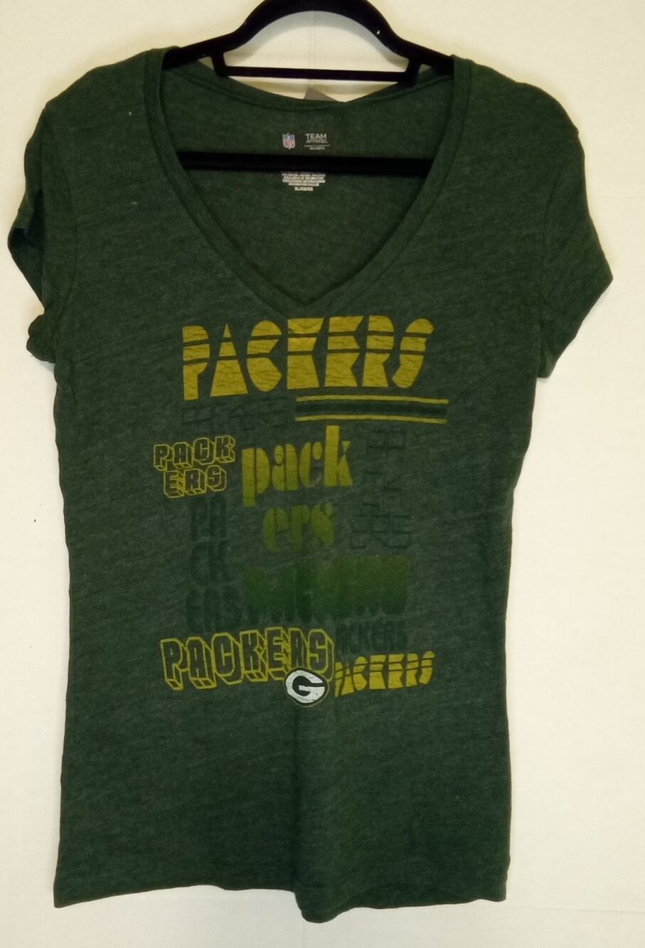 Green Bay Packers NFL Women's V-Neck Shirt XL